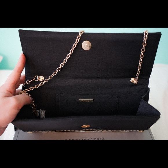 NWT BCBGMaxAzria Calista Beaded Baguette Clutch - Picture 3 of 3